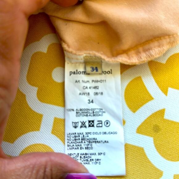 Paloma Wool - Peach Velvet Wadi Pants - Sz.  2 Wide leg. See Video - Picture 13 of 16